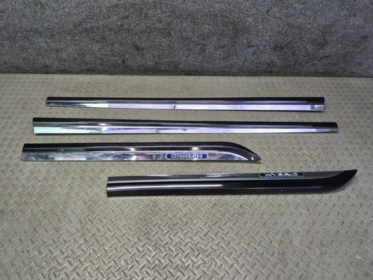 10-12 Lexus UVF46L LS600hL Long Front & Rear Door Trim Molding Set of 4 OEM
