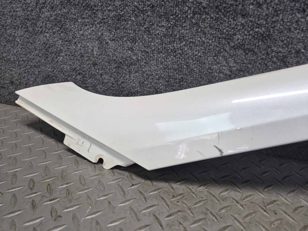09-20 Nissan 370Z Z34 Coupe Front Left Exterior A Pillar Molding White OEM