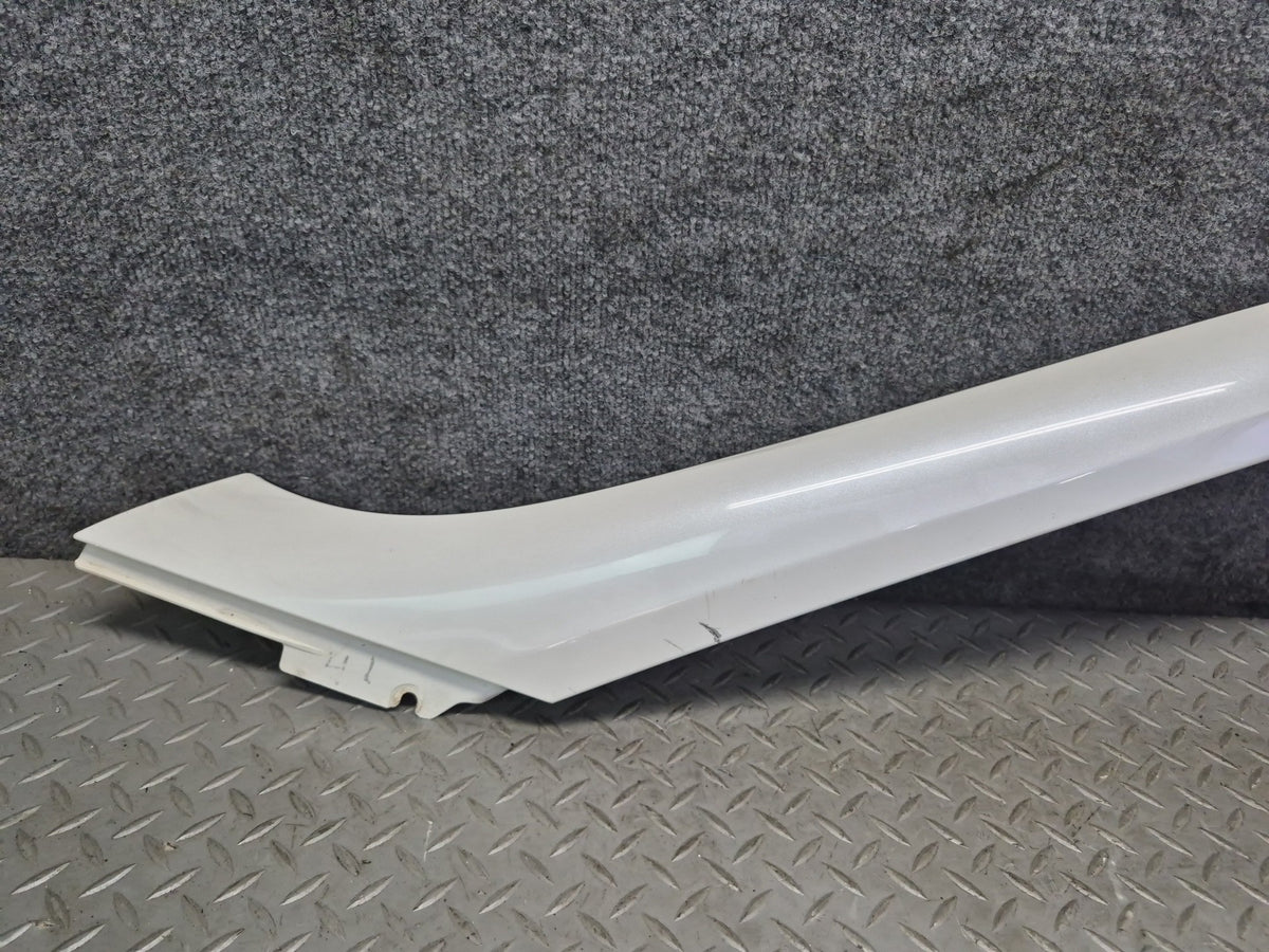 09-20 Nissan 370Z Z34 Coupe Front Left Exterior A Pillar Molding White OEM