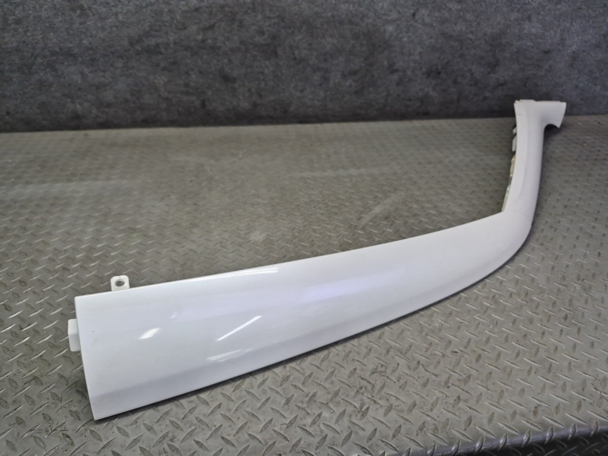 09-20 Nissan 370Z Z34 Coupe Front Left Exterior A Pillar Molding White OEM