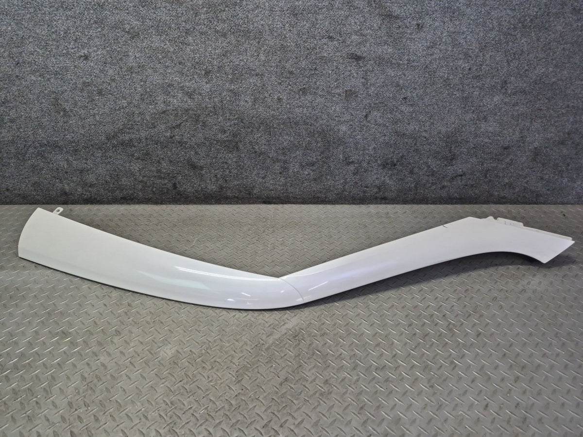 09-20 Nissan 370Z Z34 Coupe Front Left Exterior A Pillar Molding White OEM