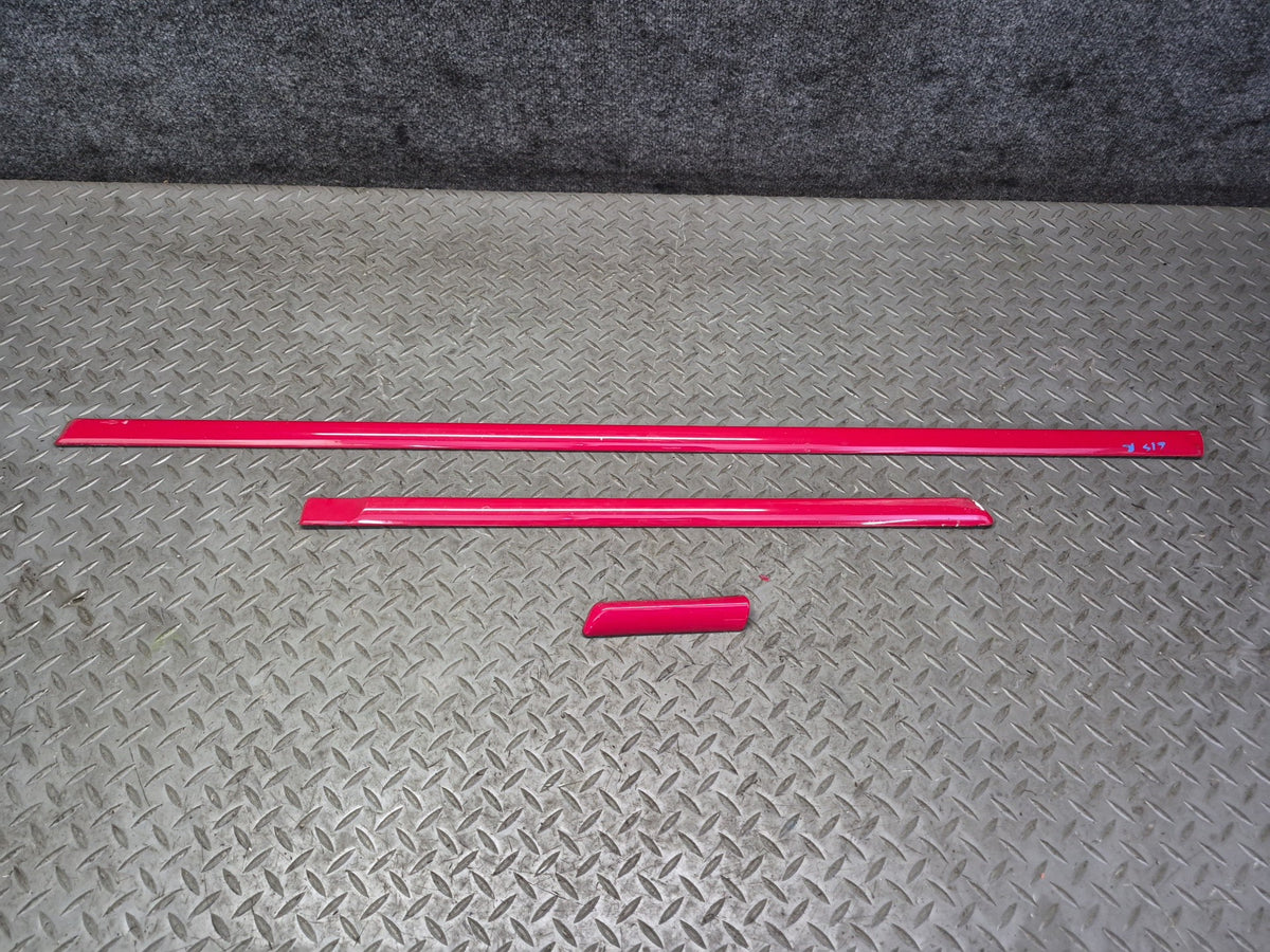 01-05 Lexus JCE10L IS300 Front & Rear Right Door Fender Trim Molding Set RED OEM
