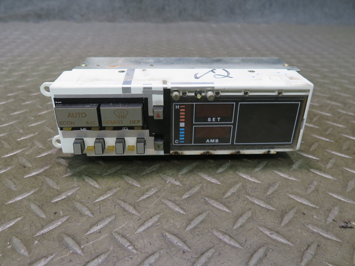 87-89 Nissan Z31 300ZX Digital Clock w A/C Heater Climate Control Switch Set OEM