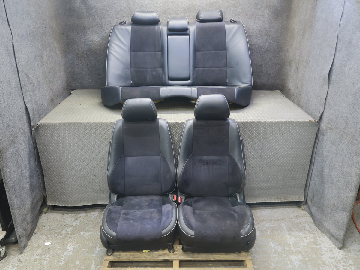 04-05 Lexus JCE10L IS300 Sedan Front & Rear Suede Leather Black Seat Set OEM