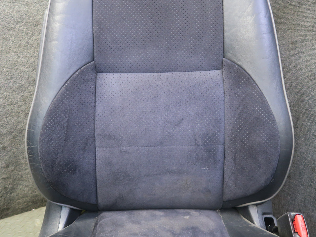 04-05 Lexus JCE10L IS300 Sedan Front & Rear Suede Leather Black Seat Set OEM