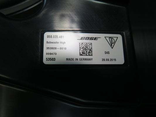 2015-2024 Porsche Macan Rear Bose Subwoofer Audio Speaker W/ Amplifier