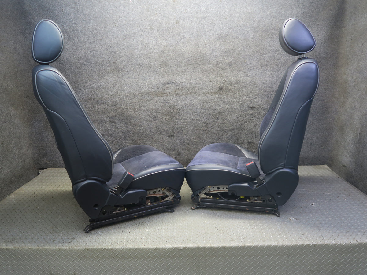 04-05 Lexus JCE10L IS300 Sedan Front & Rear Suede Leather Black Seat Set OEM