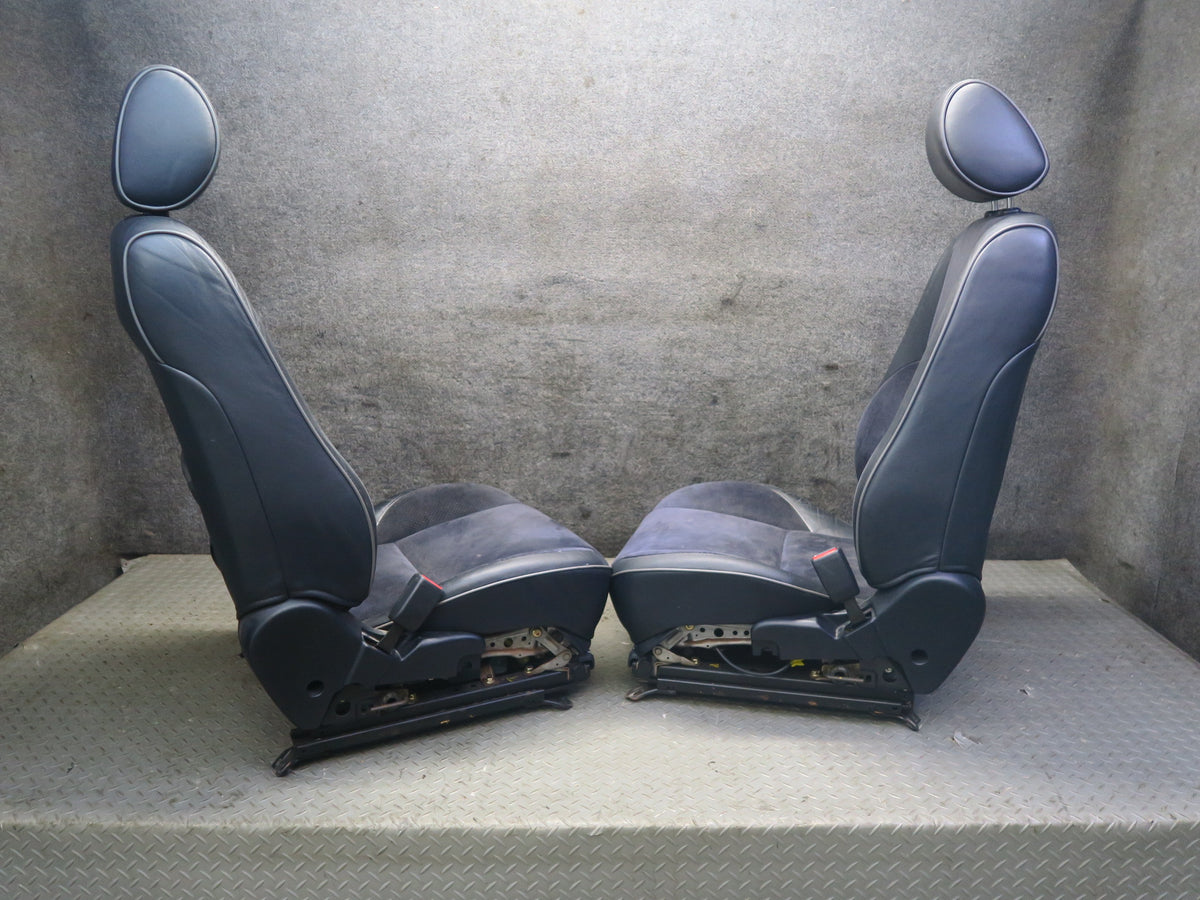 04-05 Lexus JCE10L IS300 Sedan Front & Rear Suede Leather Black Seat Set OEM