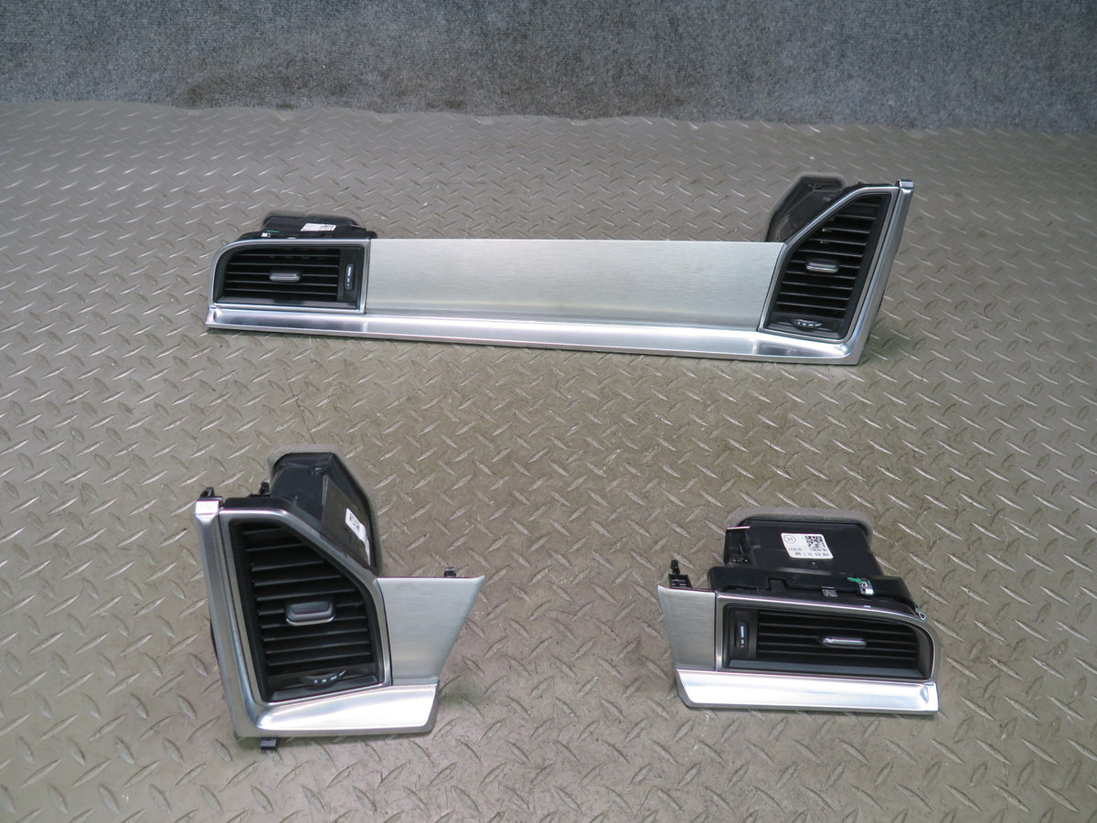 15-18 Porsche Macan Dash Front Left Center Right A/C Air Vent Grille Trim Set