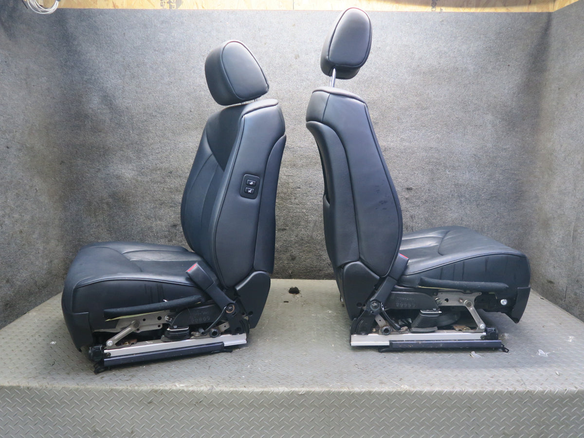 04-06 Lexus UCF30L LS430 Front & Rear Leather Climate Power Seat Set Black OEM