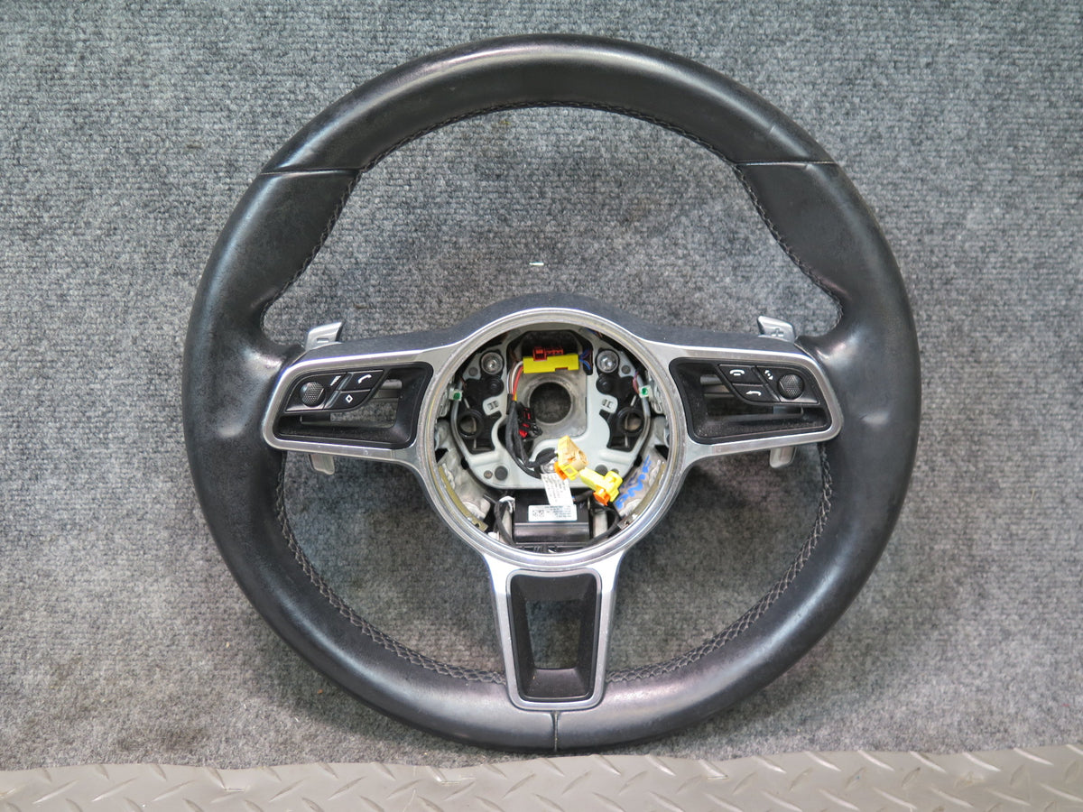 2015-2018 Porsche Macan 3-SPOKE Leather Steering W/ Controls & Paddles