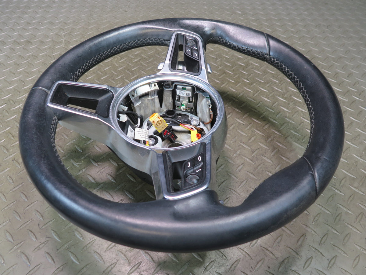 2015-2018 Porsche Macan 3-SPOKE Leather Steering W/ Controls & Paddles