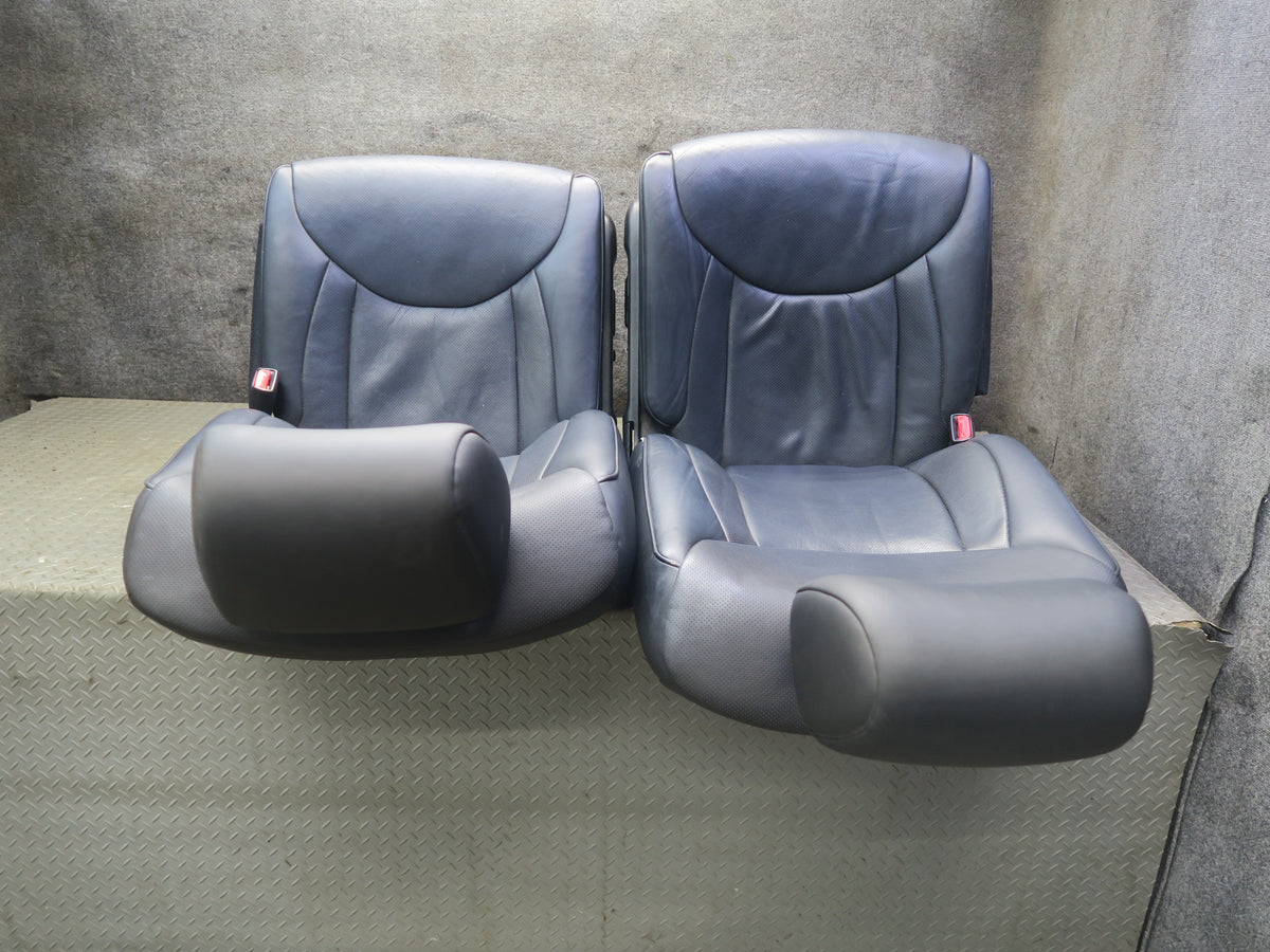 04-06 Lexus UCF30L LS430 Front & Rear Leather Climate Power Seat Set Black OEM