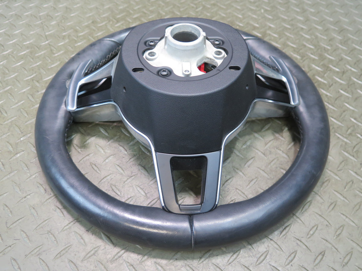 2015-2018 Porsche Macan 3-SPOKE Leather Steering W/ Controls & Paddles