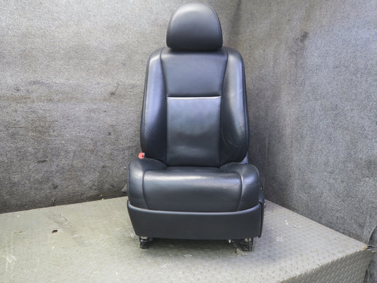 10-12 Lexus UVF46L LS600h Set of 2 Front Left & Right Leather Seat Black OEM