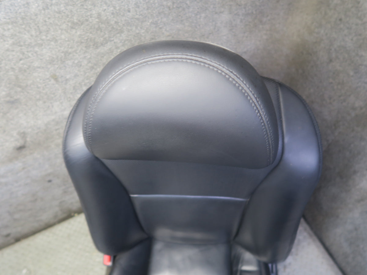 10-12 Lexus UVF46L LS600h Set of 2 Front Left & Right Leather Seat Black OEM