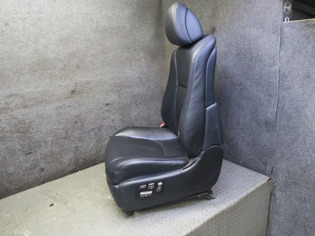 10-12 Lexus UVF46L LS600h Set of 2 Front Left & Right Leather Seat Black OEM