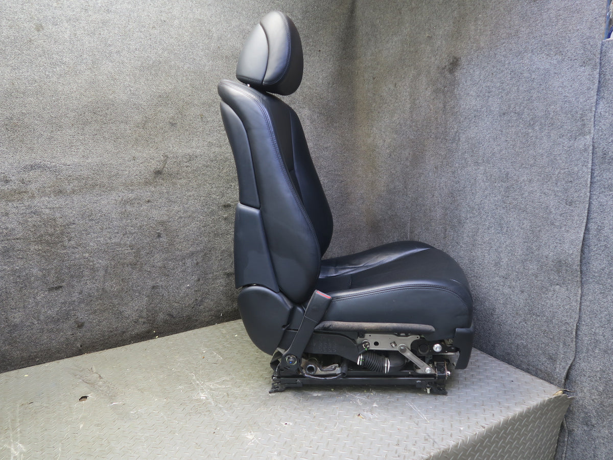 10-12 Lexus UVF46L LS600h Set of 2 Front Left & Right Leather Seat Black OEM