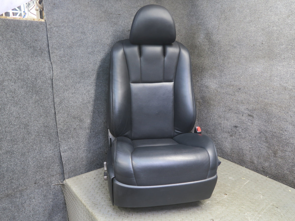 10-12 Lexus UVF46L LS600h Set of 2 Front Left & Right Leather Seat Black OEM