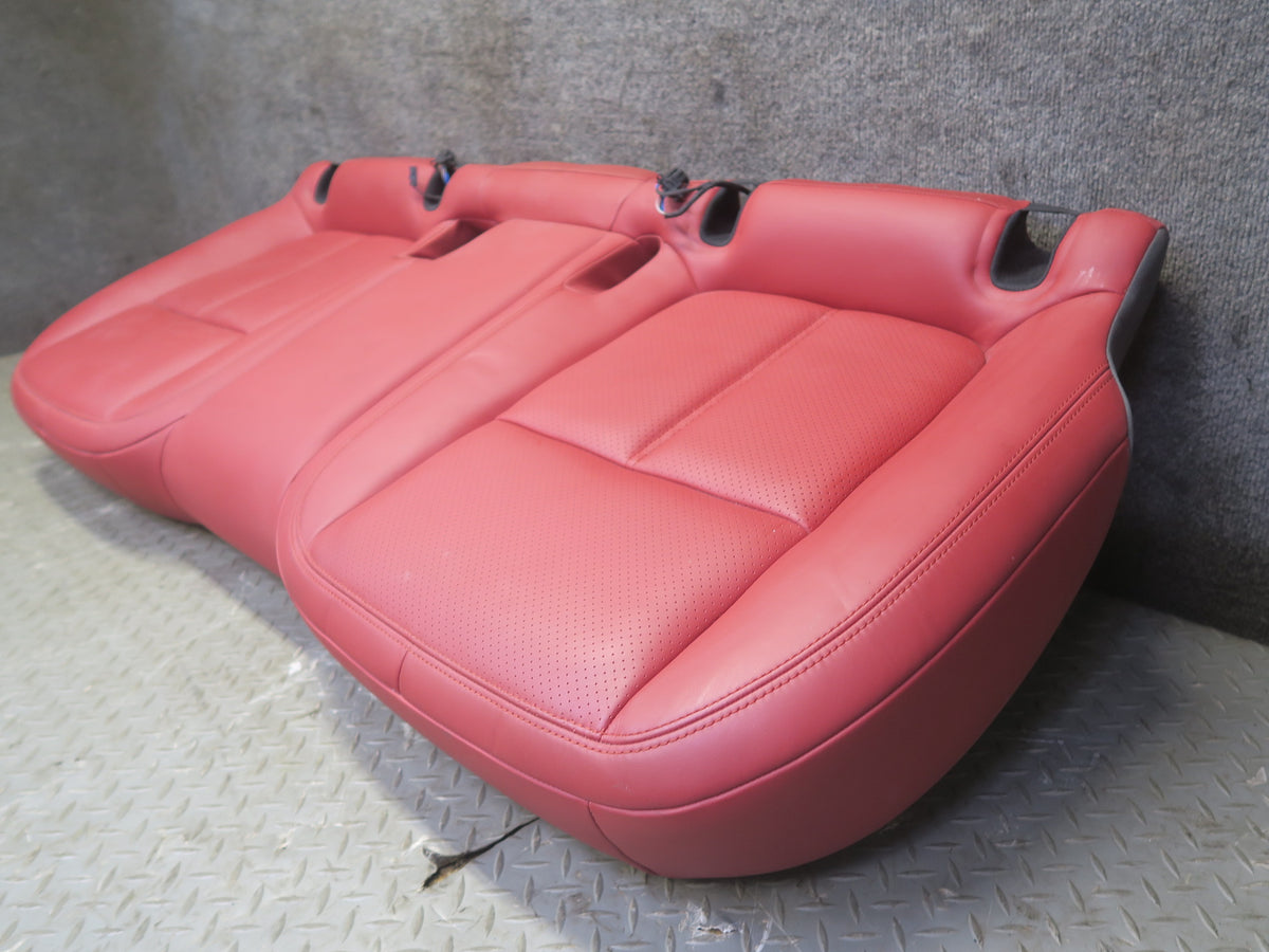 2015-2018 Porsche Macan Front & Rear Heated Perforated Leather Seat Set RED