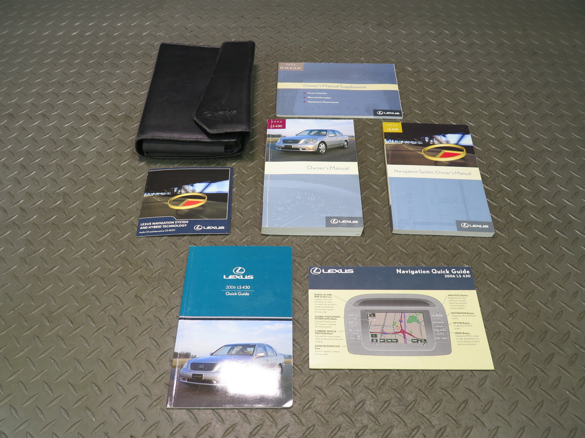 2006 Lexus UCF30L LS430 Owner User Operator Guide Manual Book Set w Case OEM