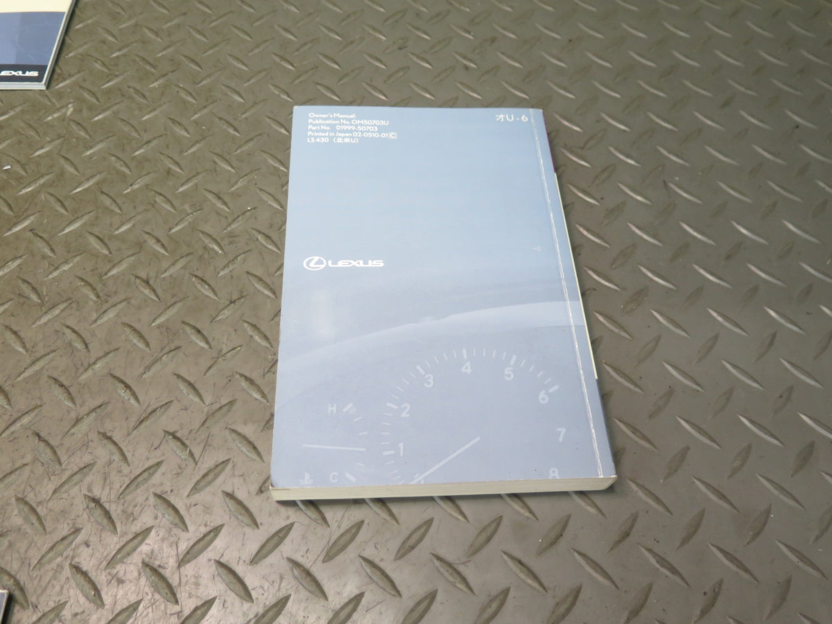 2006 Lexus UCF30L LS430 Owner User Operator Guide Manual Book Set w Case OEM