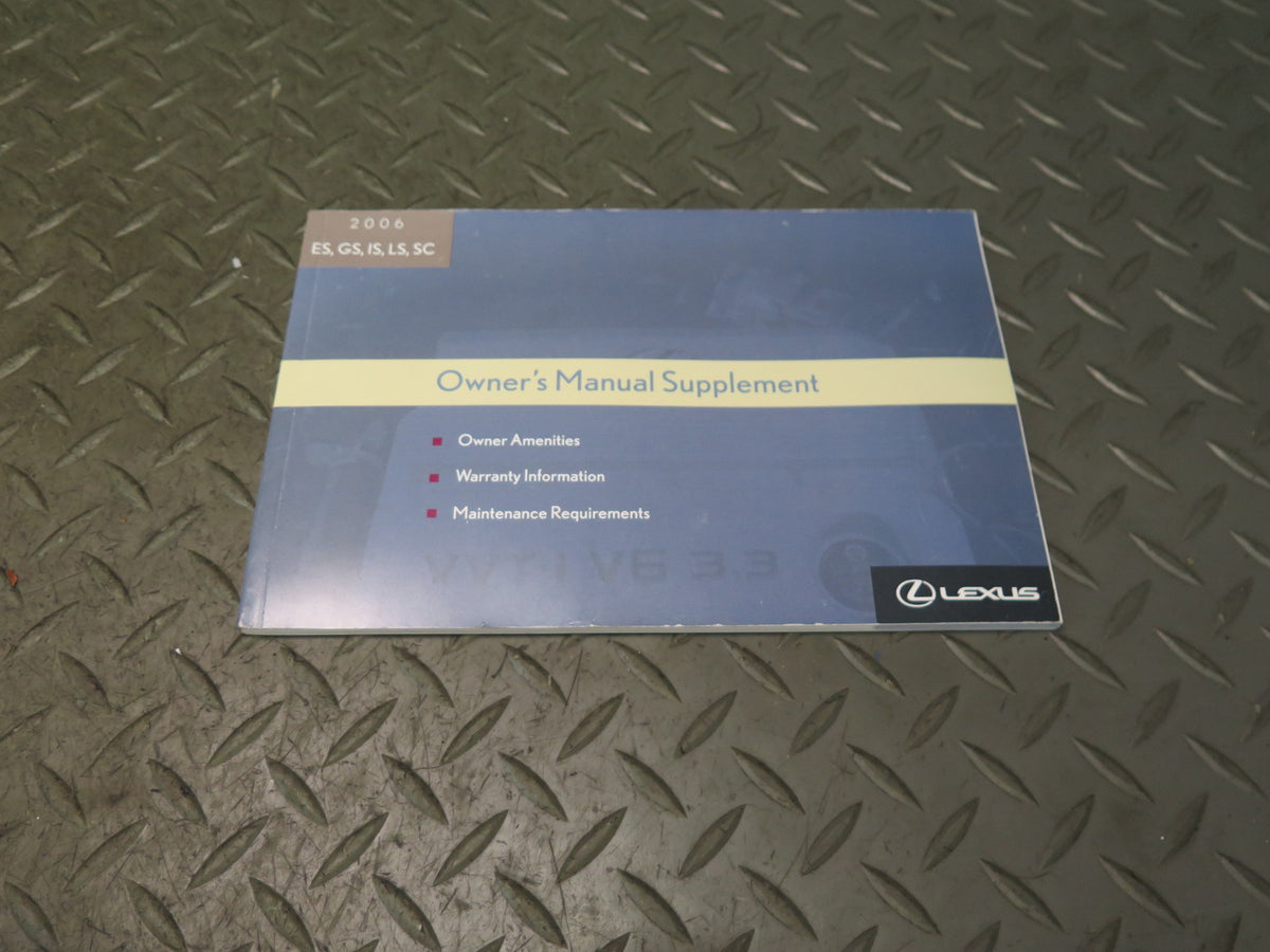 2006 Lexus UCF30L LS430 Owner User Operator Guide Manual Book Set w Case OEM
