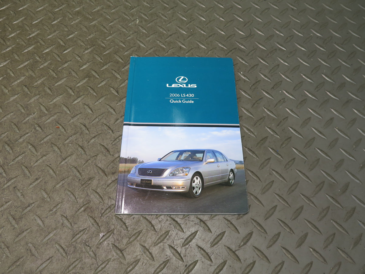 2006 Lexus UCF30L LS430 Owner User Operator Guide Manual Book Set w Case OEM