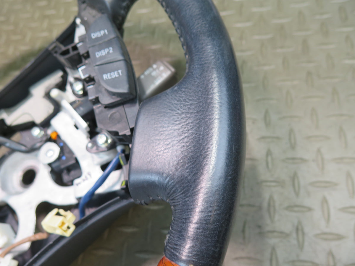 04-06 Lexus UCF30L LS430 Leather Wood Steering w Cruise & Controls Switch OEM