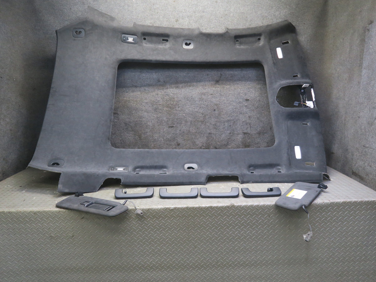 15-18 Porsche Macan Overhead Panoramic Roof Headliner Panel Sunvisor  Handle Set