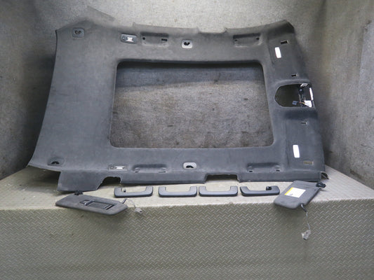 15-18 Porsche Macan Overhead Panoramic Roof Headliner Panel Sunvisor  Handle Set