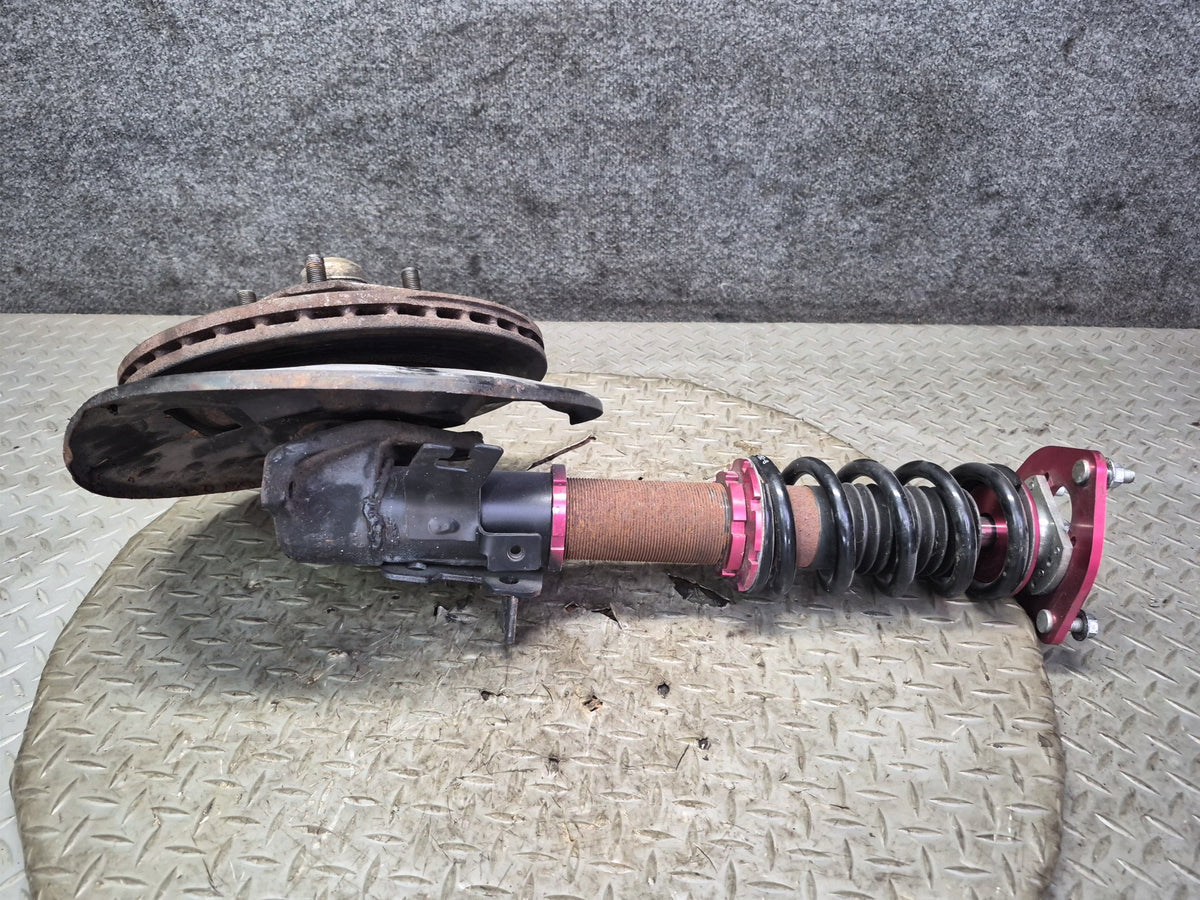 87-89 Nissan Z31 300ZX NA Front & Rear Coilover Shock Absorber Wheel Hub Set