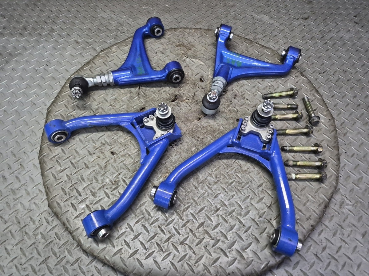 00-09 Honda S2000 Set of 4 Rear & Front Upper Control Arm w Bolts Megan Racing