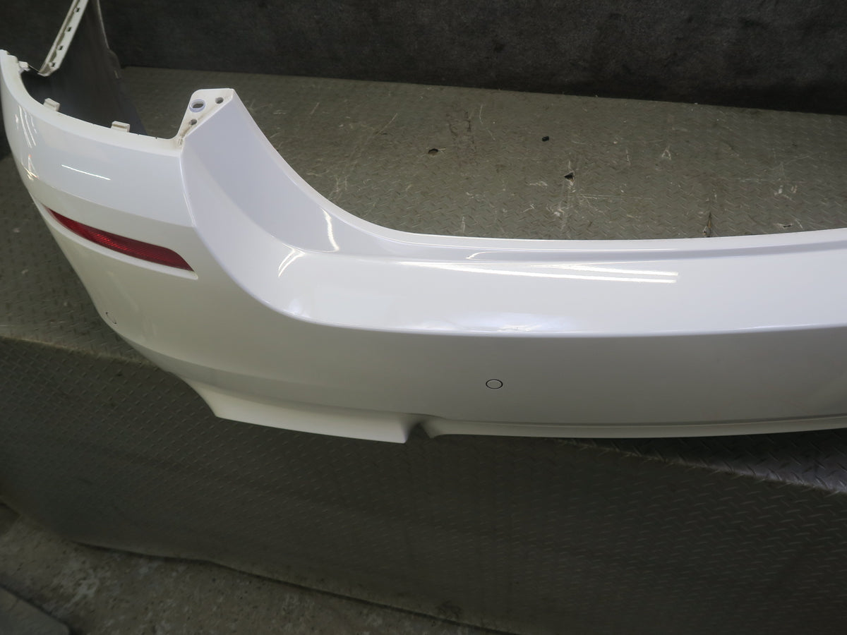 2012-2016 BMW F10 M5 M-sport Rear Bumper Cover w PDC Sensors Alpine White