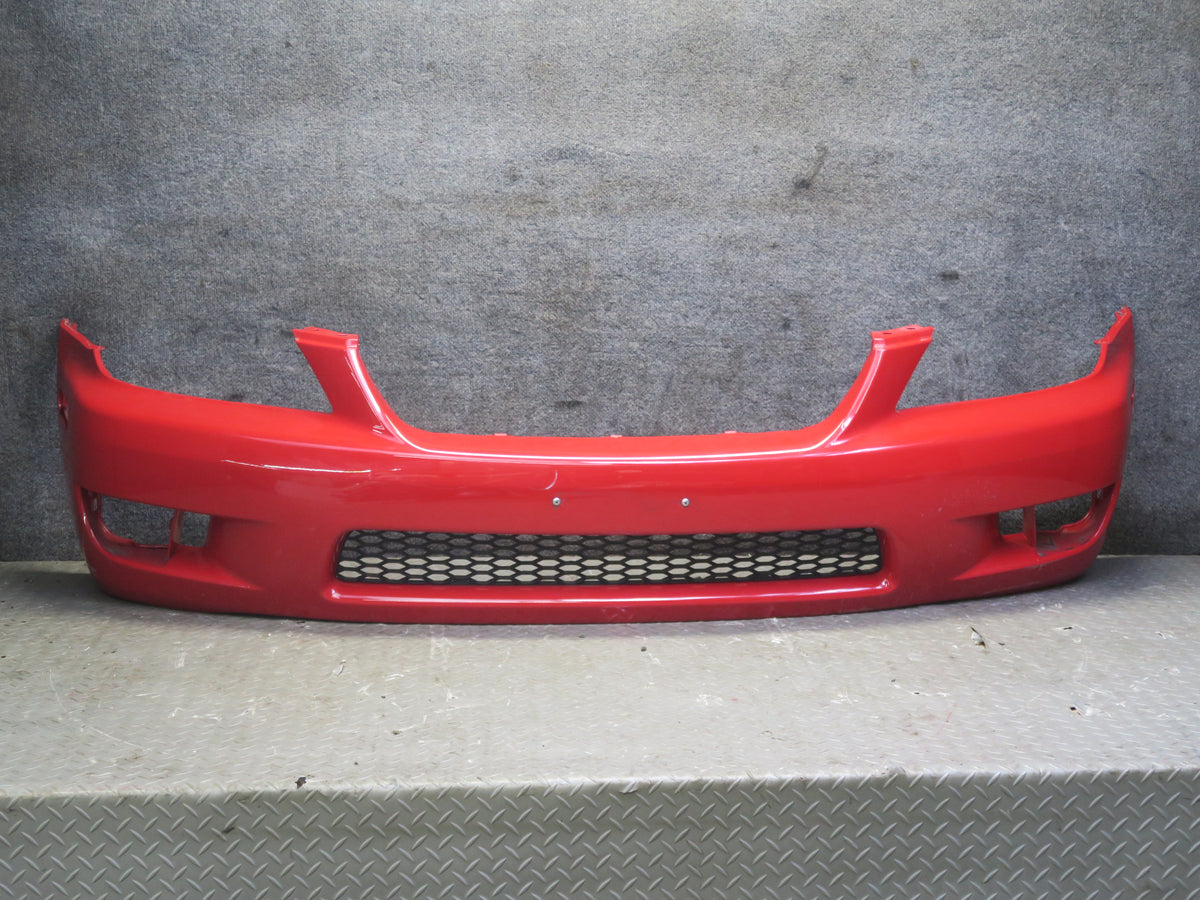 01-05 Lexus IS300 JCE10L Sedan Front Bumper Cover Absolutely RED Defected