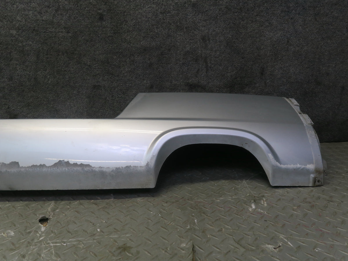 2005 Dodge RAM SRT10 DR Rear Bumper Cover Bright Silver Metallic Damaged