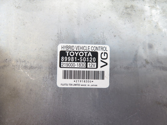 09-12 Lexus UVF46L LS600h Hybrid Vehicle Control Module 89981-50120 OEM