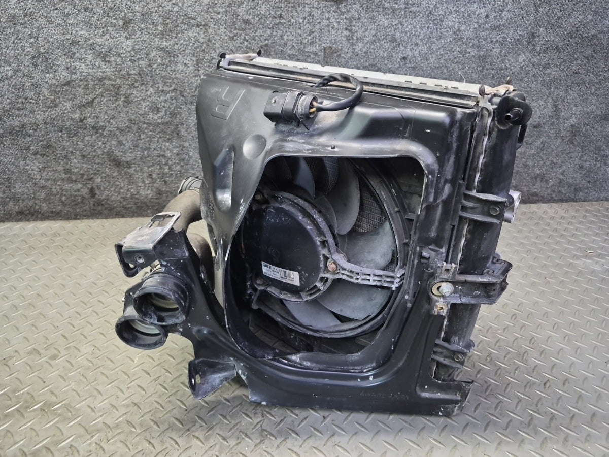 2005-2008 Porsche Boxster 987 Front Right Side Engine Cooling Radiator W/ Fan
