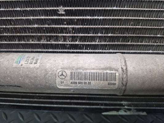 2012-2015 Mercedes W166 ML63 AMG Engine Cooling Fan Radiator A/C Condenser Assy
