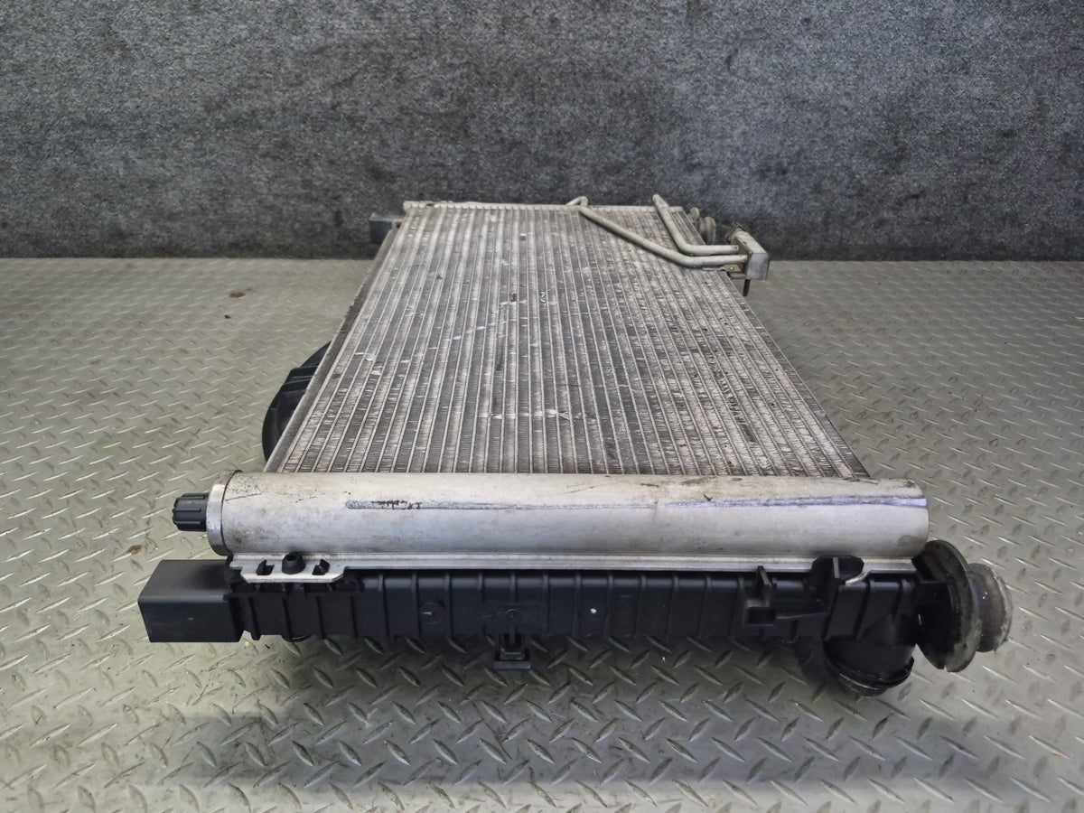 05-08 Mercedes R171 SLK350 Engine Radiator Cooling Fan Shroud w A/C Condenser