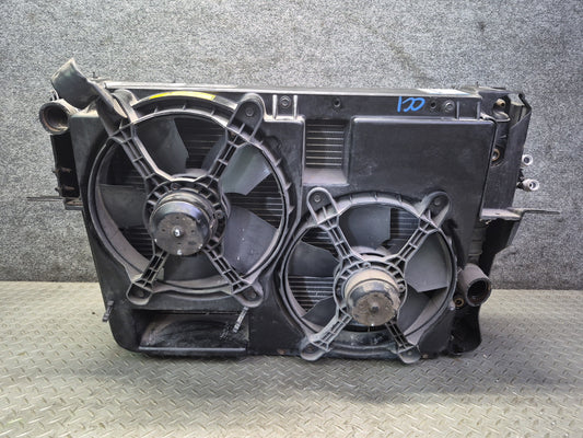 94-96 Chevrolet Corvette C4 A/T Engine Radiator AC Condenser Fan Shroud Assy OEM