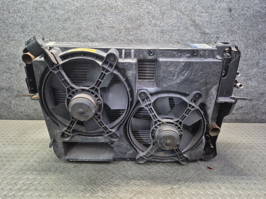 90-93 Chevy Corvette C4 A/T Engine Radiator AC Condenser Fan Shroud Assy Damaged