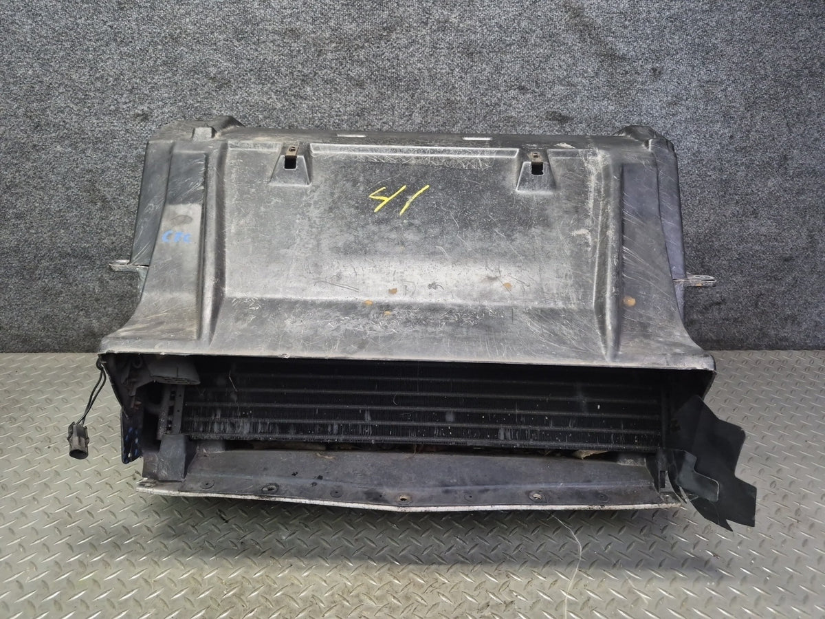 90-93 Chevy Corvette C4 A/T Engine Radiator AC Condenser Fan Shroud Assy Damaged