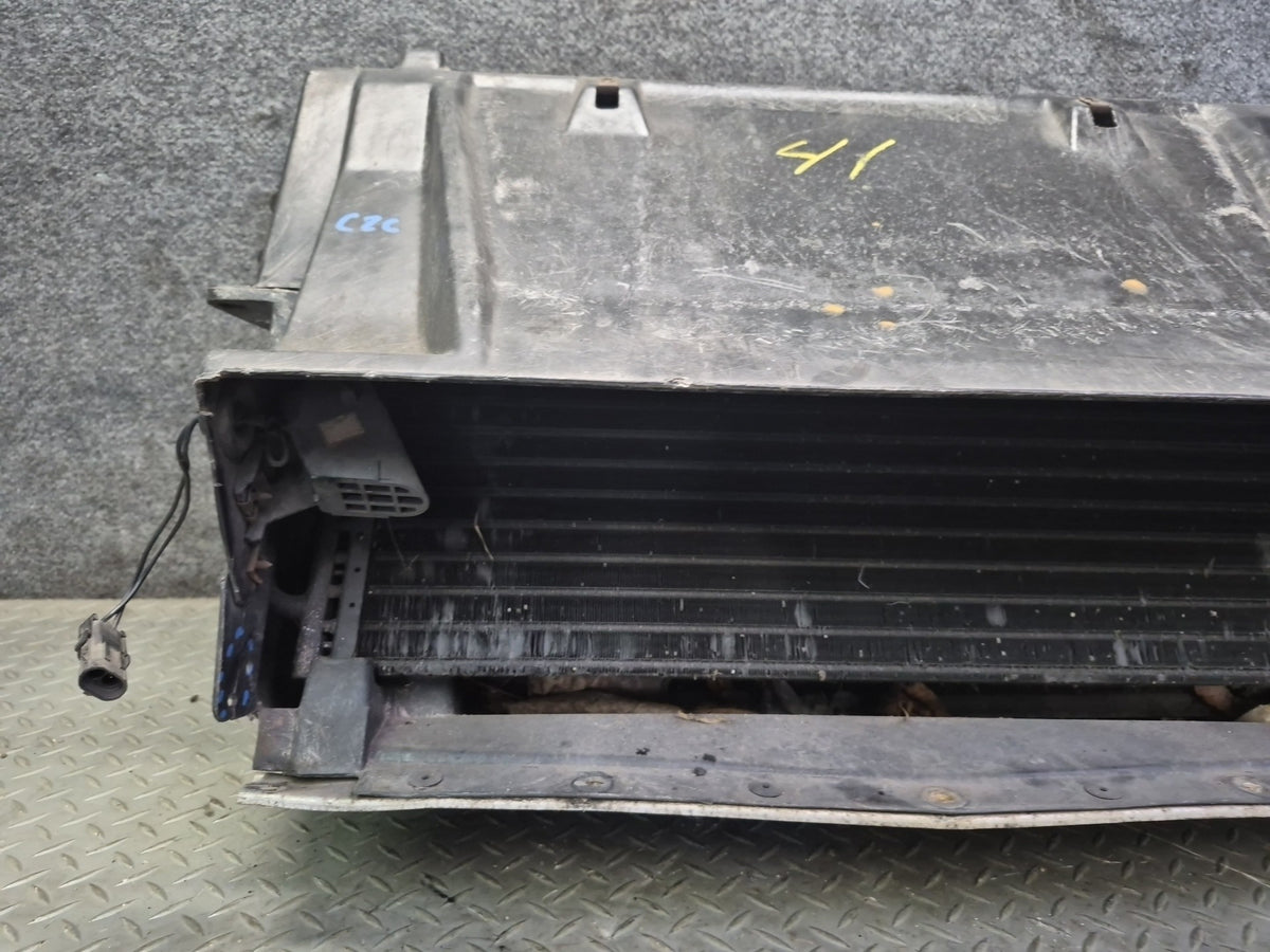 90-93 Chevy Corvette C4 A/T Engine Radiator AC Condenser Fan Shroud Assy Damaged