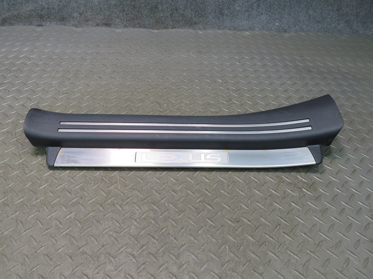 08-12 Lexus UVF46L LS600h Front & Rear Door Scuff Sill Plate Trim Panel Set OEM
