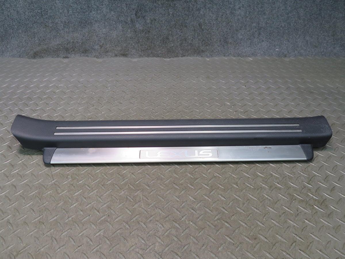 08-12 Lexus UVF46L LS600h Front & Rear Door Scuff Sill Plate Trim Panel Set OEM