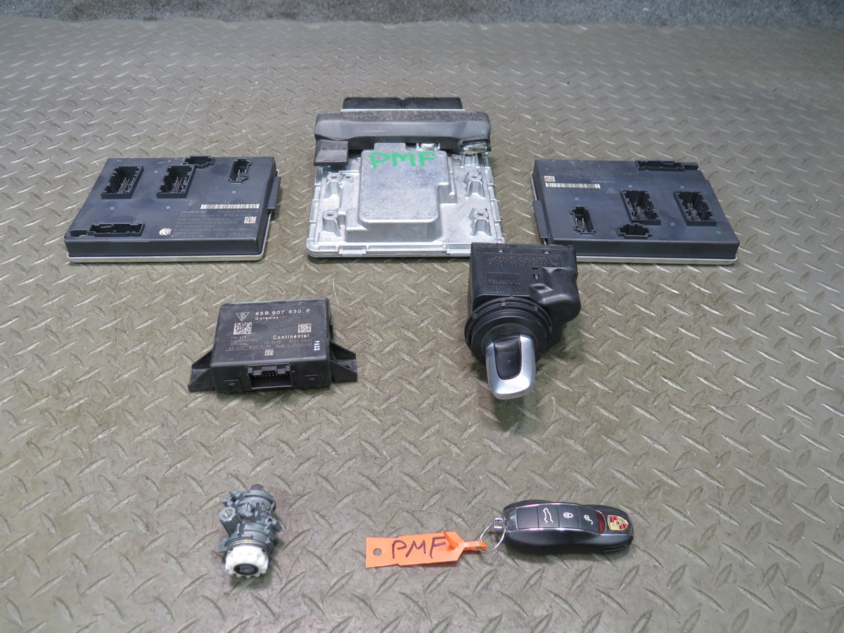 15-18 Porsche Macan 3.6 Turbo Ctla Engine ECU DME Body BCM BCU Ignition Lock Set