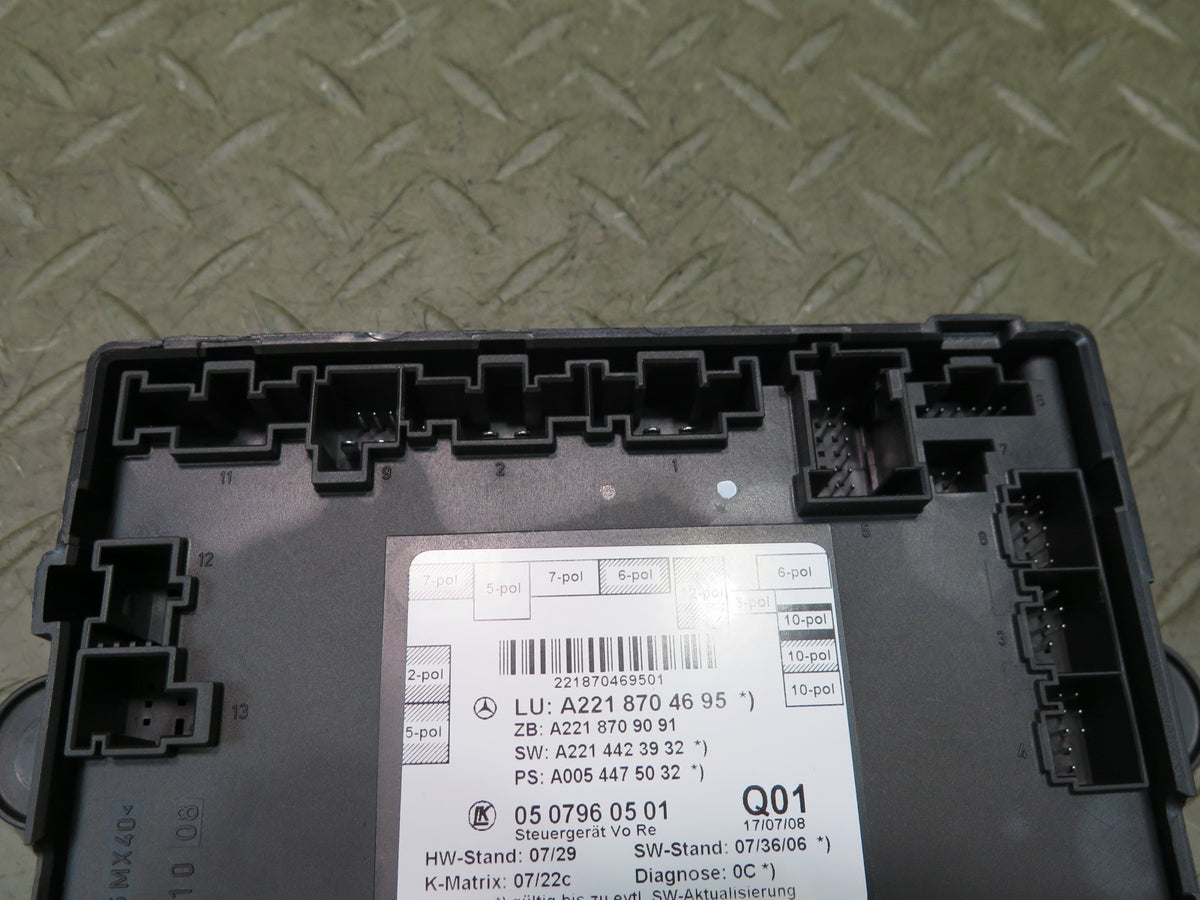 07-13 Mercedes W221 S-class Front Right Door Control Module OEM