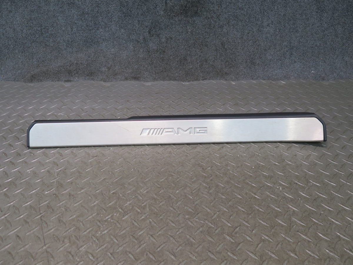 07-13 Mercedes W221 S63 AMG Front & Rear Door Scuff Sill Plate Trim Set OEM
