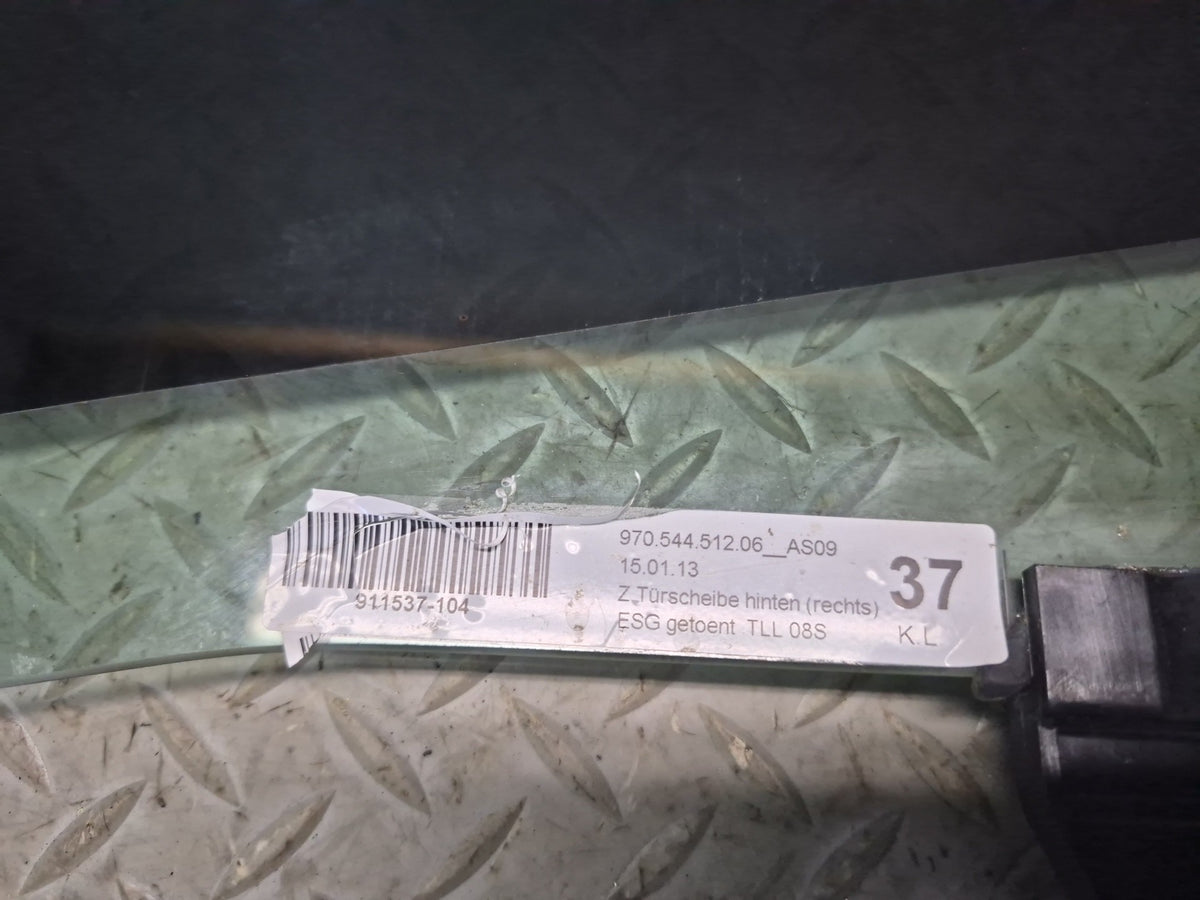 2010-2016 Porsche Panamera 970 Rear Left Door Glass Window